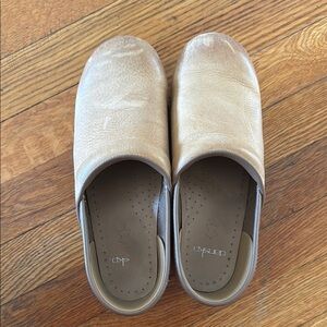 Dansko Light Brown Leather Clogs